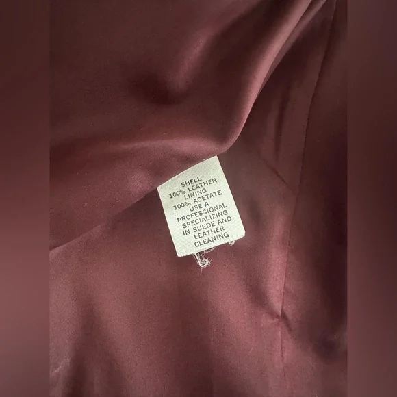 Vintage Diamond Leather Oversized Blazer – Burgundy Oxblood – 90s Slouchy Fit